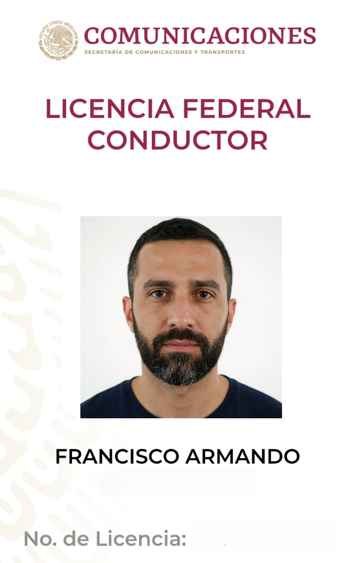 Licencia federal de conductor emitida